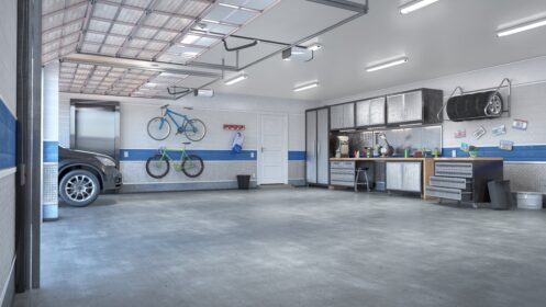 Concrete garage floor in Phoenix, AZ