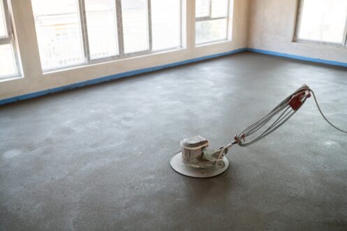 Image of a concrete floor polisher